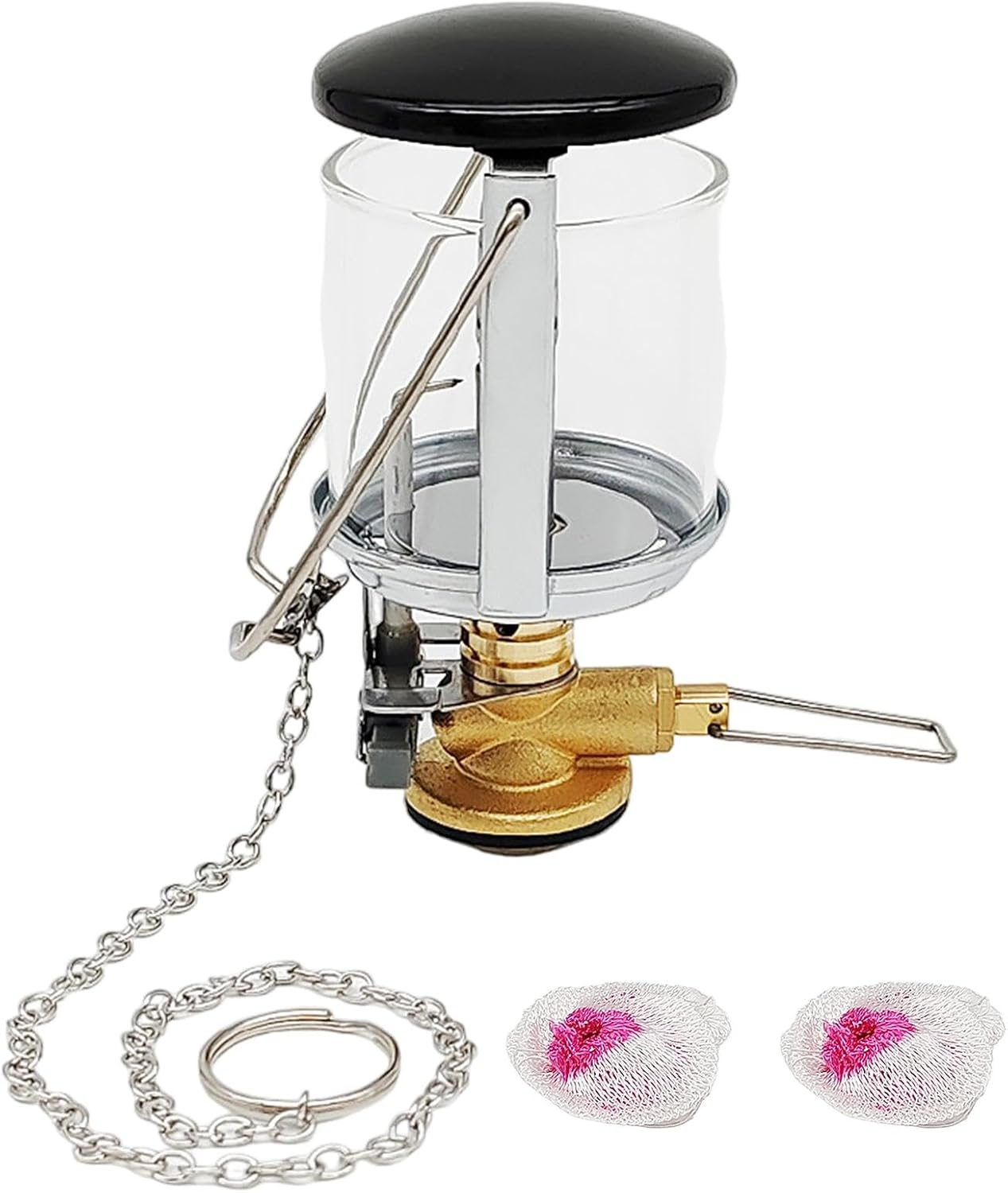 Petrol Lantern - Petrol Tent Lamp,Camping Equipment Supplies, Garden Glass Lamp Bright for Outdoor Fishing Picnic for Hiking image number 4