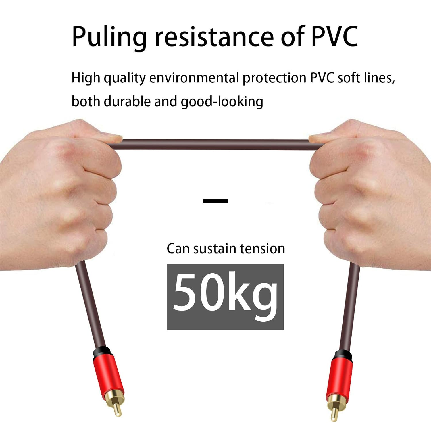 Digital Coaxial Audio Cable,1Rca Male to 1RCA Male Subwoofer Cable RCA Video Cable for Subwoofer, Home Theater, HDTV, Hi-Fi Systems (1 Meters) image number 1