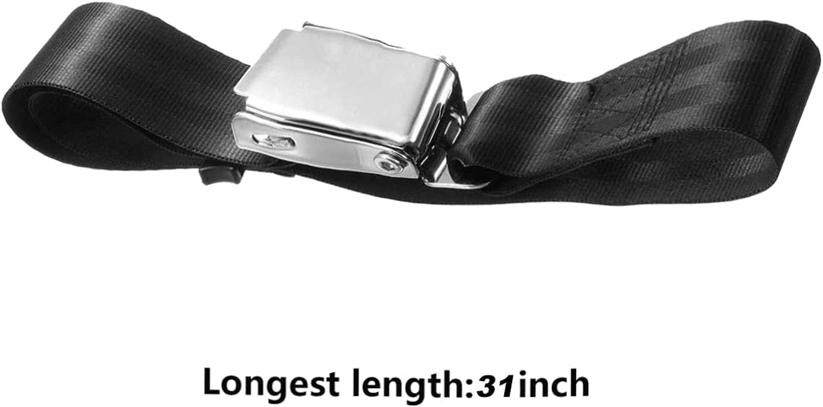 Adjustable 7-31" Airplane Seat Belt Extender - Universal Seat Belt Extender for Airplanes - FITS All Airlines in US except Southwest 1 image number 3