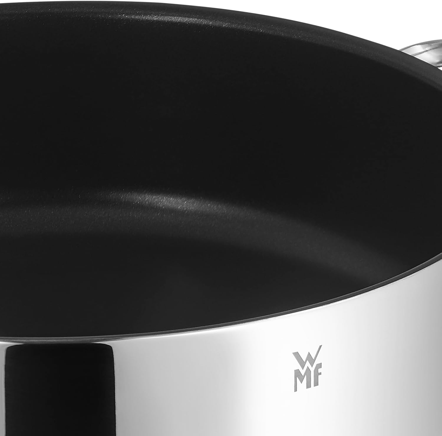 WMF Saut&eacute; Pan 28 Cm Induction Casserole Dish with Lid 5.0 L Cromargan Stainless Steel Coated, Oven-Safe, High Rim image number 2