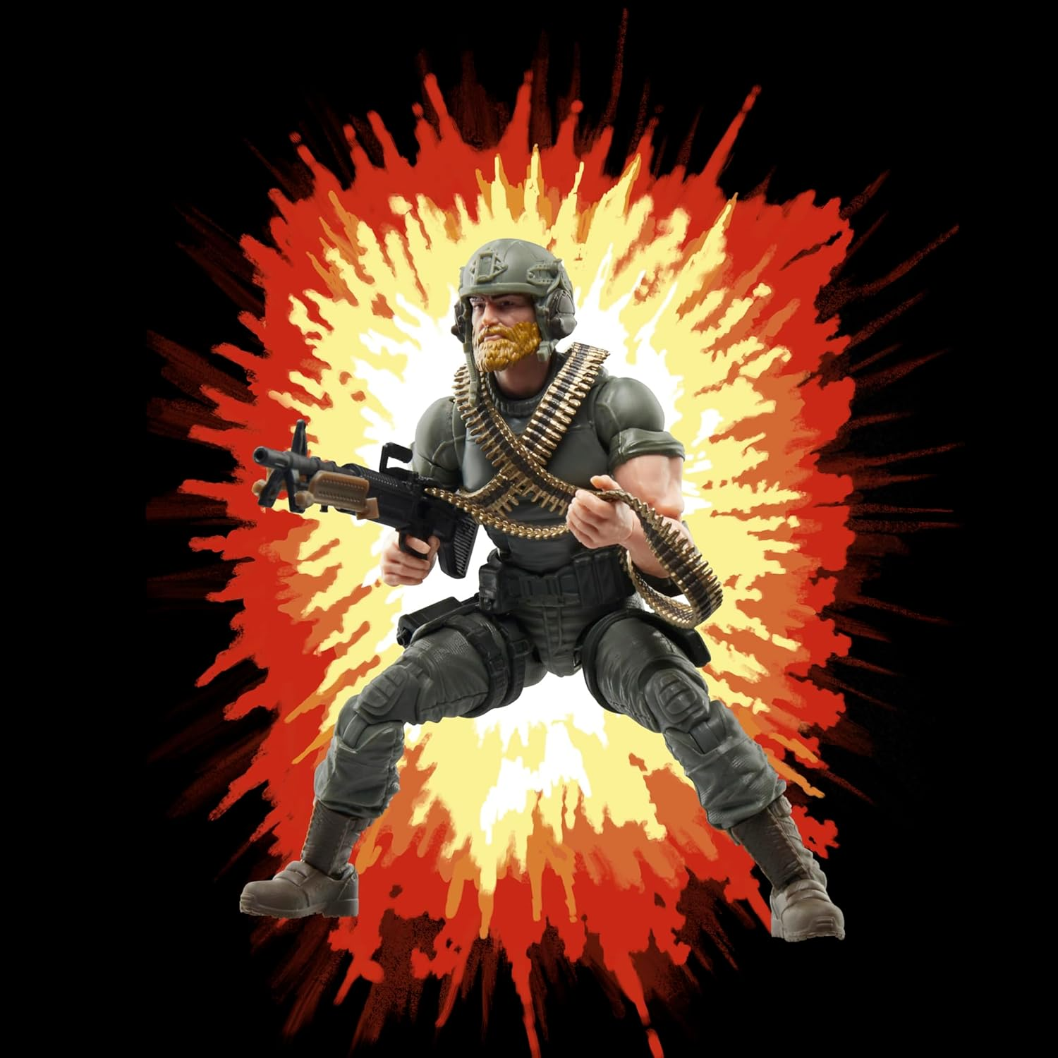 G.I. Joe Classified Series Retro Cardback Craig &ldquo;Rock &rsquo;N Roll&rdquo; Mcconnel, Collectible 6 Inch Action Figure with 9 Accessories image number 1