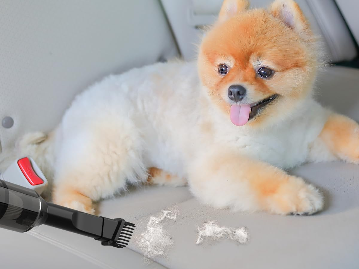 Car Vacuum Cleaner Set, 30000Pa High Power Mini Vacuum Cleaner,Rechargeable Handheld Vacuum Cleaner,Car Hoovers for Pet Hair, Home, Office, Kitchen image number 2