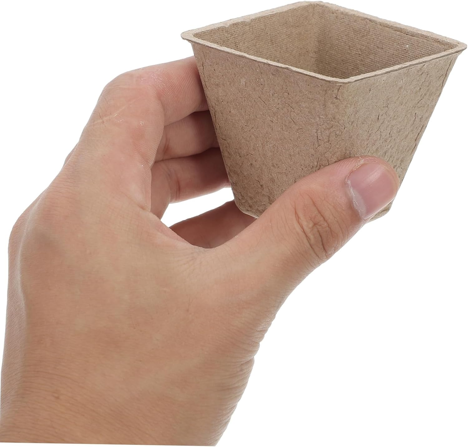 Happyyami 50Pcs Boys and Girls Paper Seedling Pots DIY Flower Pot for Gardening Drainage Holes image number 1