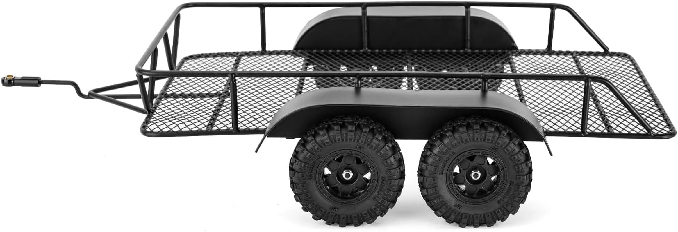 INJORA RC Trailer for Pulling behind the Car - Metal Hook Trailer Mount for 1/18 RC Crawler TRX4M image number 2