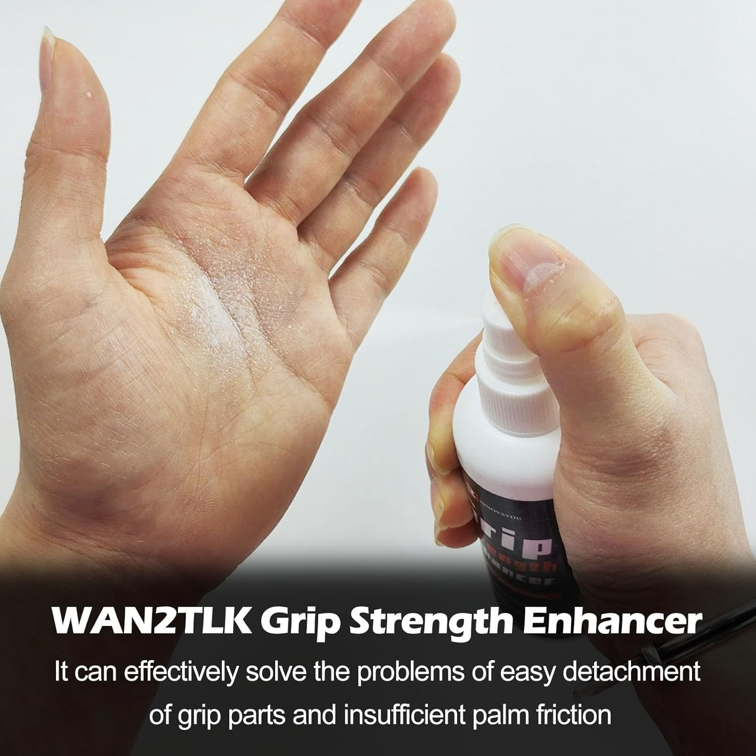 WAN2TLK Sports Hand Grip Spray 100Ml- Boost Performance, Enhance Control and Maximize Grip - for Athletes: Tennis, Basketball, Baseball, Weightlifting, Pole Dancing, Golf, Etc image number 1