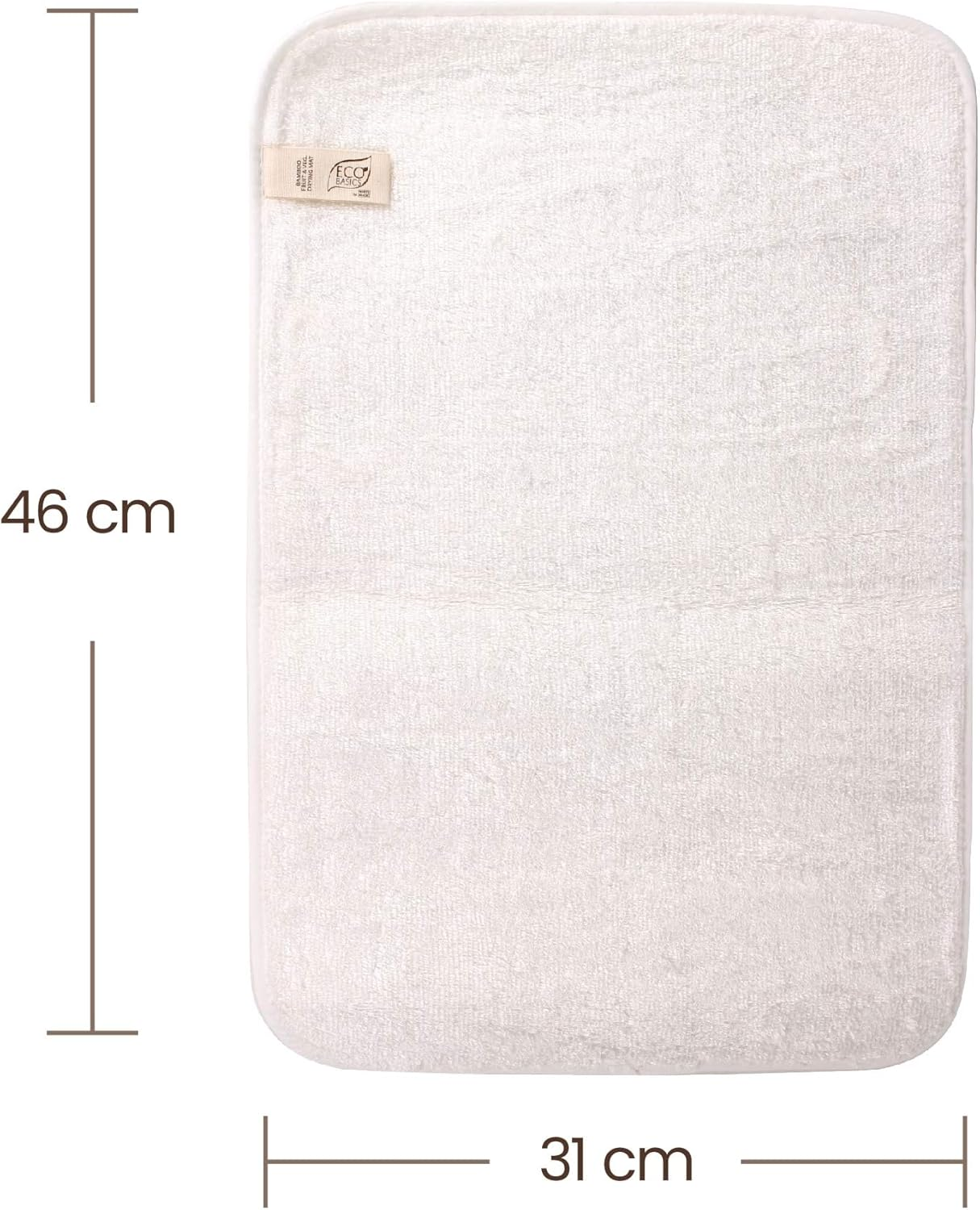 White Magic Eco Basics Bamboo Fruit and Veg Drying Mat image number 2