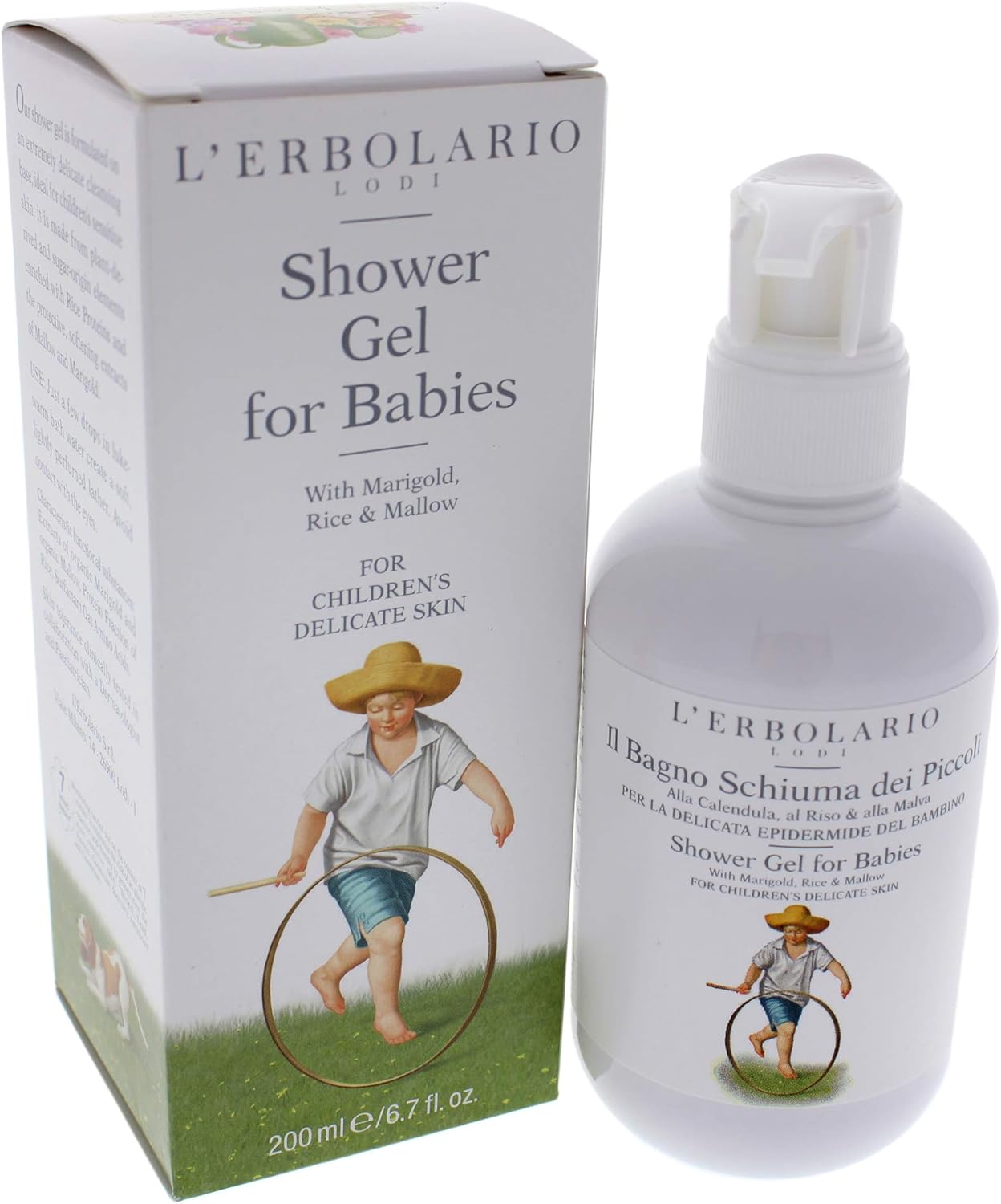 Lerbolario Shower Gel for Babies for Kids Shower Gel, 200 Ml image number 3