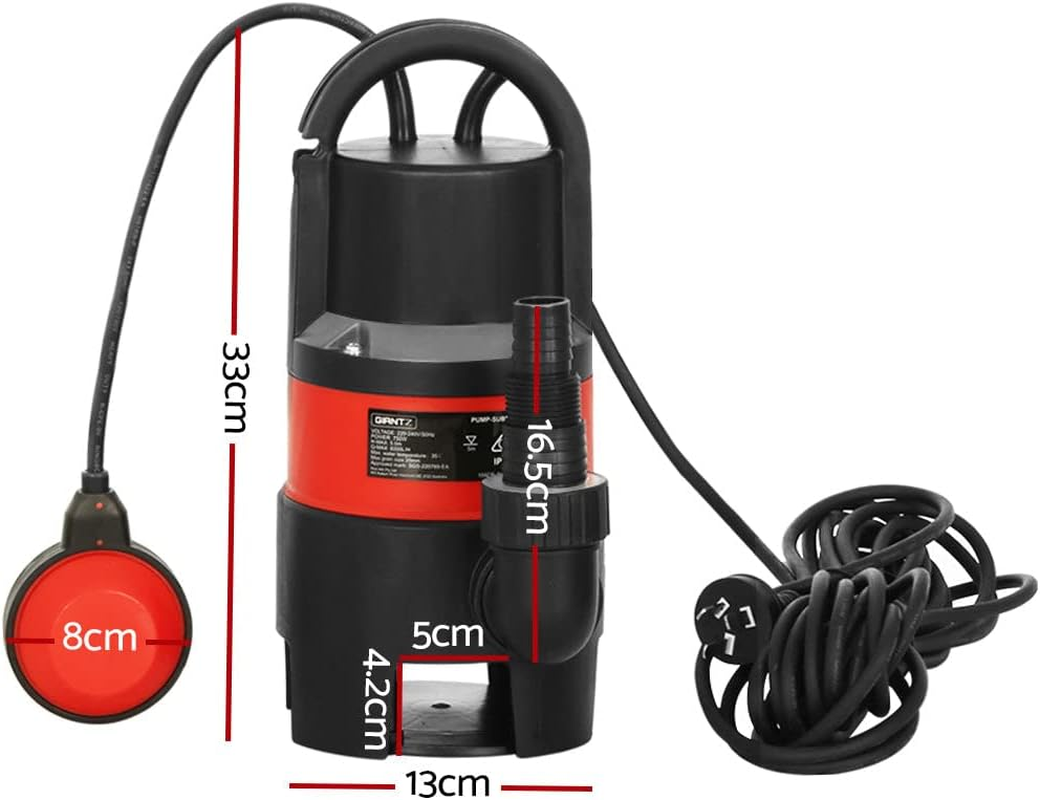 Giantz 750W Water Pump Dirty Submersible Sump Swim Pool Flooding Pond Clean image number 5