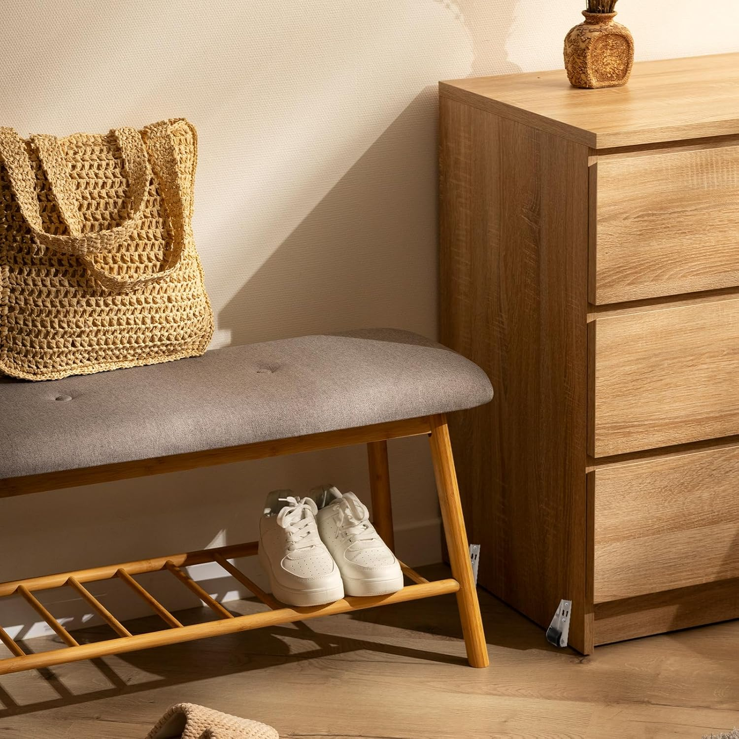 NILLOS Directional Wheels, 4 PCS Side Mount Wheels with Screws for Furniture Moving (2.1 X 6.8 Cm/0.82 X 2.67 In) image number 3