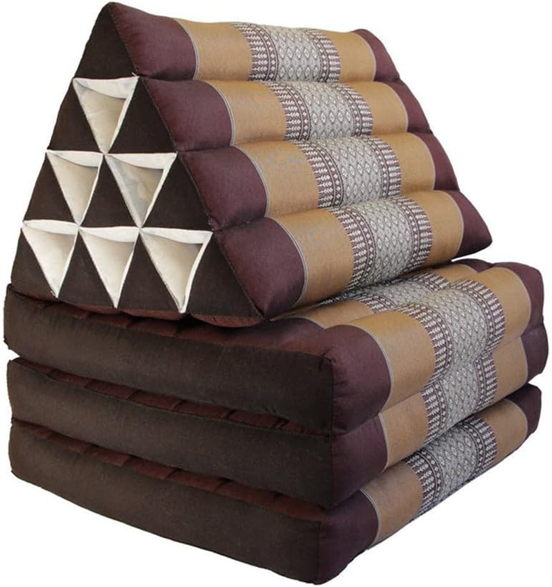 Mango Trees Thai Large Triangle Pillow 3 Fold Outdoor Mattress Cushion Best Gift 3FOLDS Day Bed image number 1