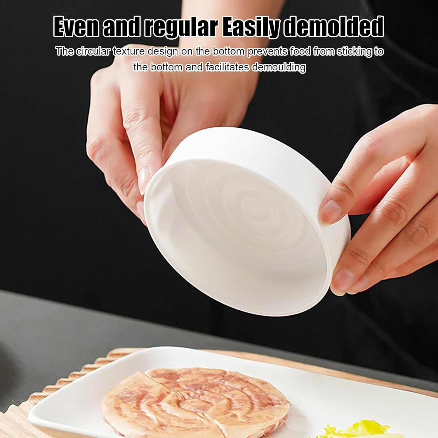 Burger Patty Press,Burger Mold Patty Maker Non Stick Tool - Grilling Tools Ergonomic Kitchen Gadgets for Beef Sausage Bacon Shrimp Cooking Restaurant Home Apartment Camping Barbecue image number 6