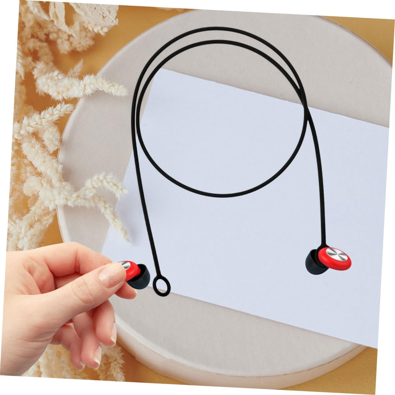 OSALADI Earbud Lanyard Silicone Comfortable Lightweight Detachable Strap for Earphones Replacement Earplug Cord for Sleeping Ear Plugs Ear Plug Lanyard image number 3