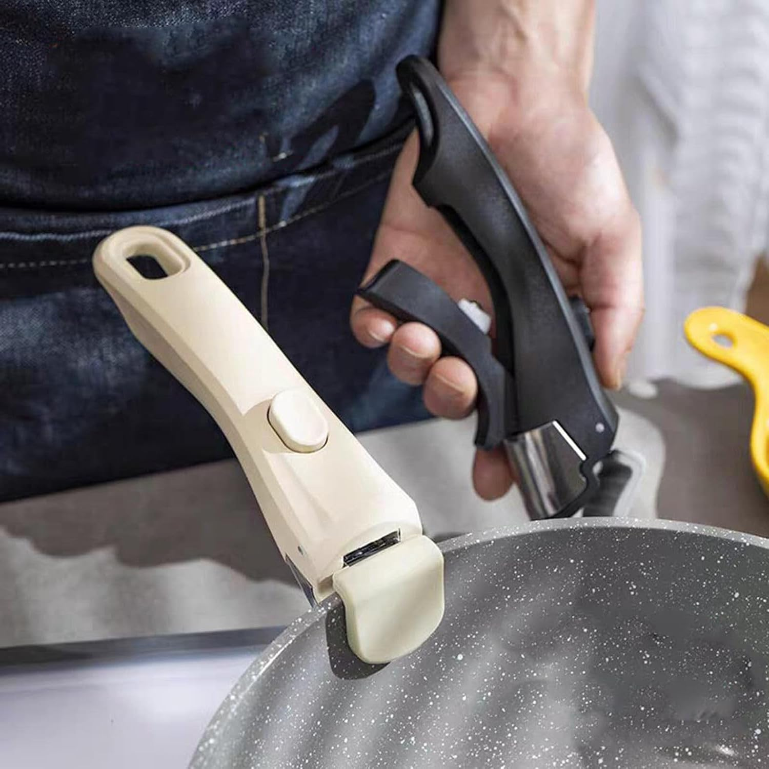 Removable Handle for Pots and Pans, Universal Detachable Handle Cookware Replacement for All Cookware image number 4