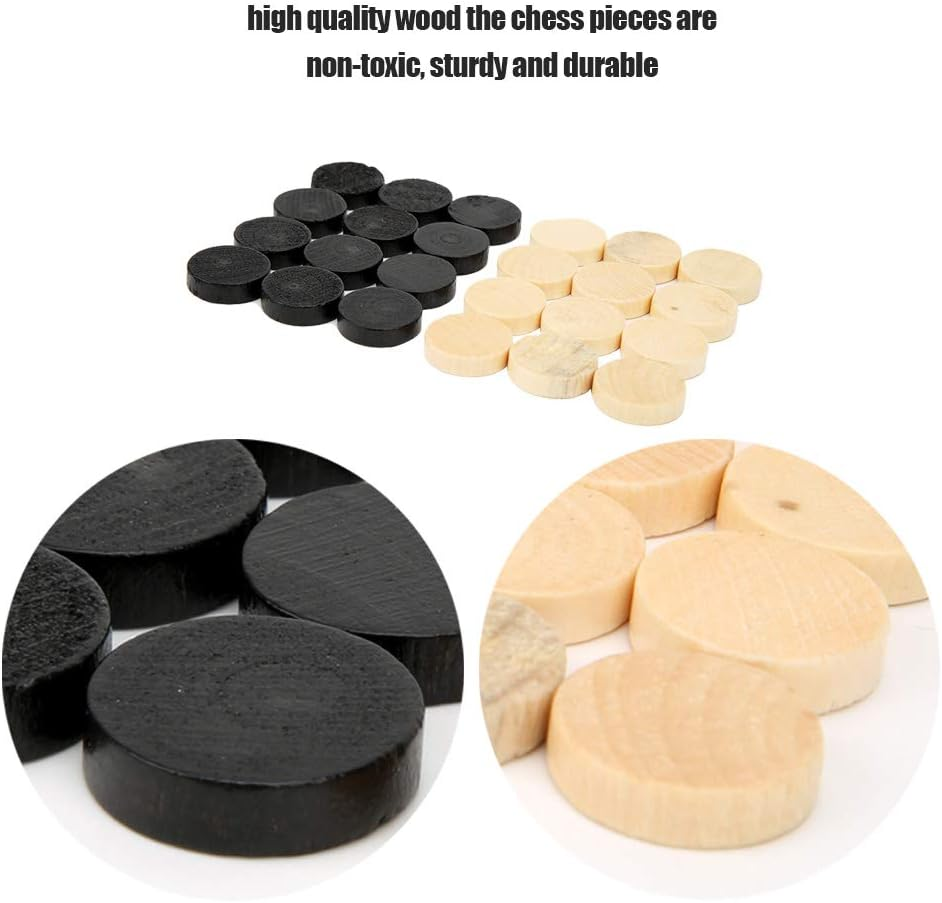 Checkers Pieces, Draughts Checkers Set, Practical Educational Kids and Adults for All Ages image number 1