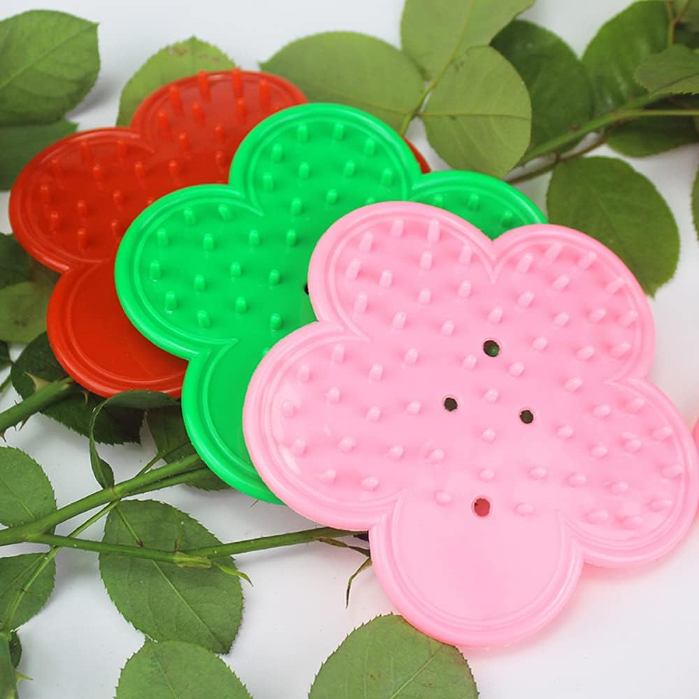 2 Pcs Thorn Leaf Stripper Professional Rose Leaf Thorn Stripper Kit Stripping Tool Thorn Remover for Rose Flower Floral Arrangement(Red) image number 1