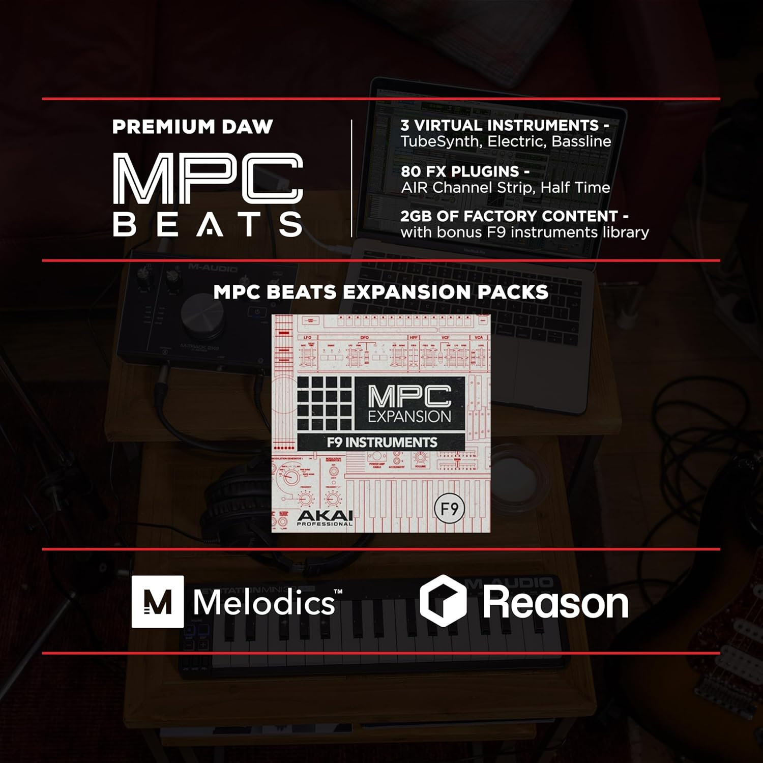 M-Audio Keystation Mini 32 MK3 - USB MIDI Keyboard Controller with 32 Velocity Sensitive Mini Keys and Recording Software Included image number 4