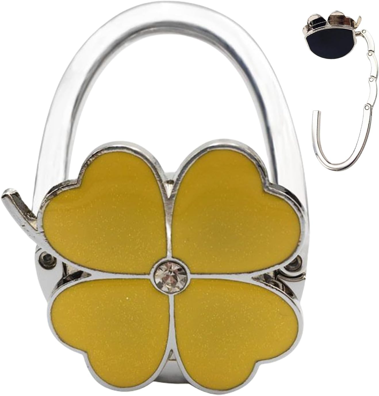 Purse Hanger for Table - Zinc Alloy Handbag Hanger for Table | Non Slip Compact Desk Bag Holder for Umbrellas Cups Headphones Backpacks