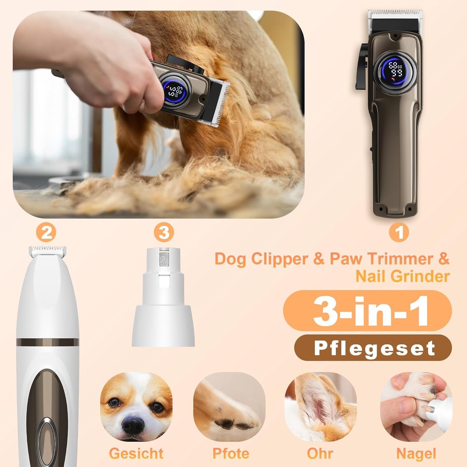 Dog Paw Trimmer with LED Lighting image number 2