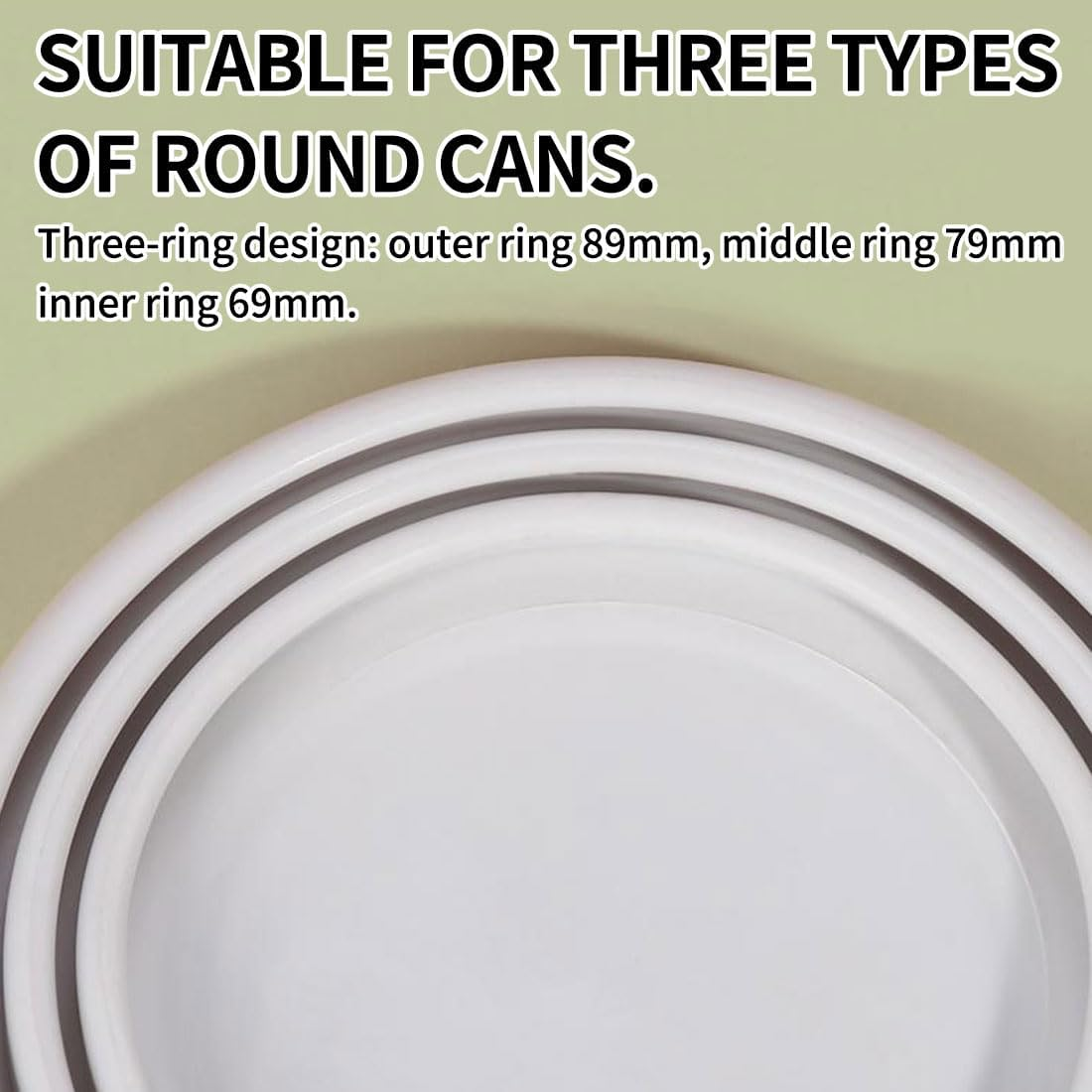 LEEQ 2 X Can Lid Cat Food and 2 X Silicone Spatula Silicone - Pet Food Can Lid for Puppies/Cat Food Fits Almost All Food Cans image number 2