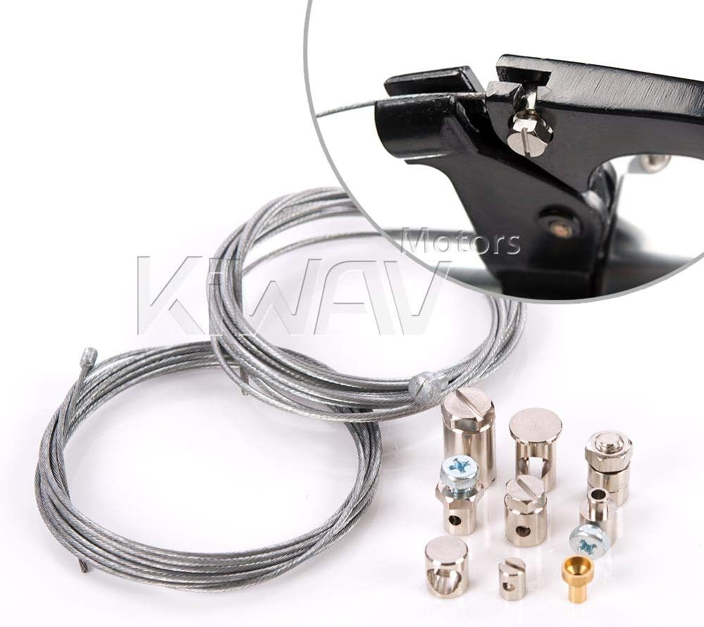 Kiwav Universal Motorcycle Emergency Throttle Clutch Brake Cable Repair Kit Compatible for Honda Yamaha Kawasaki Suzuki Motorcycle ATV Motorcross Bicycle Scooter Bike - Essential for Long Rides image number 5