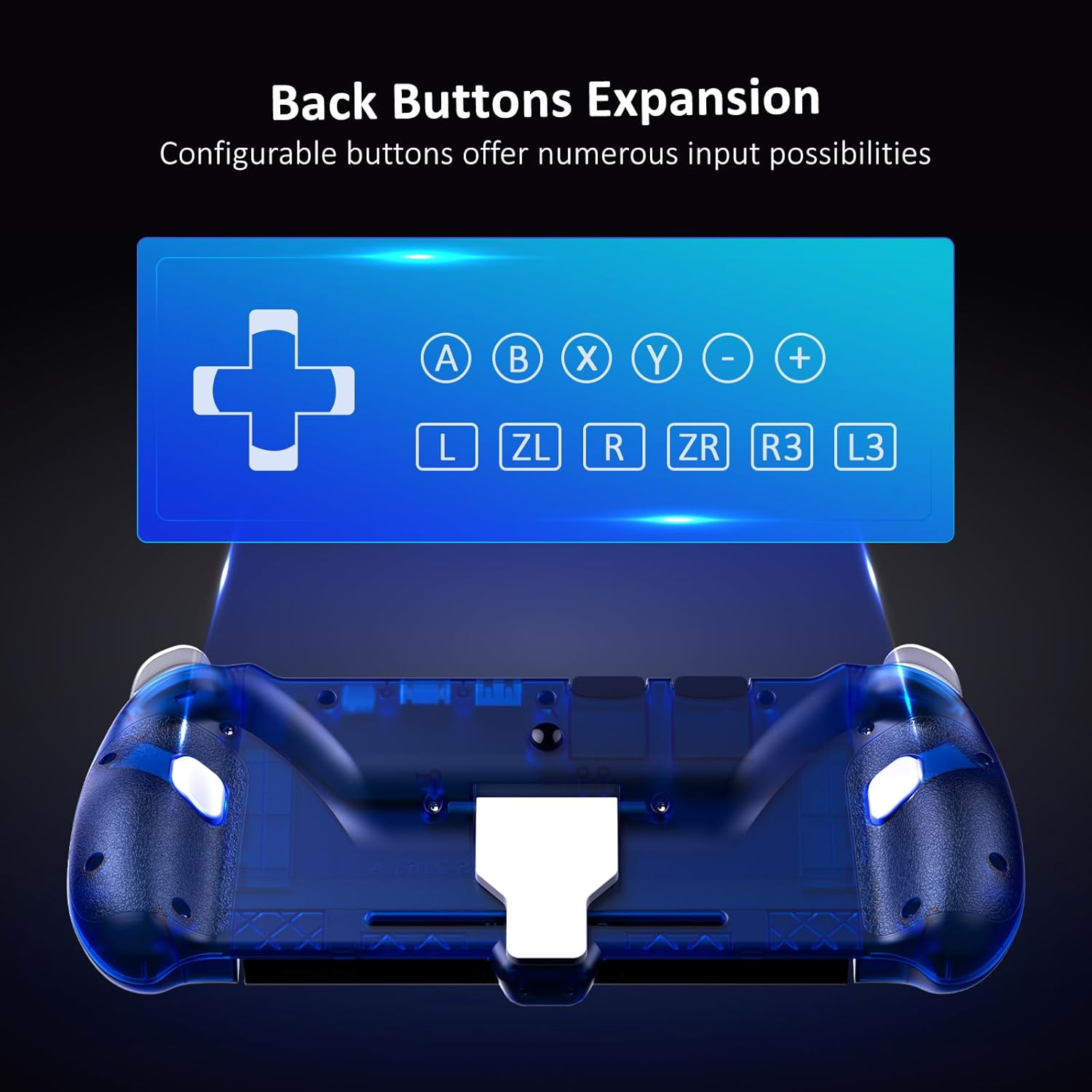 Nexigo Hall Effect Gripcon with Kickstand and HDMI Out for TV Docking, Hall Sensing Joystick for Switch/Switch OLED, Handheld Mode, 4K/1080P Supported HDMI and USB 3.0 Port, Blue image number 6