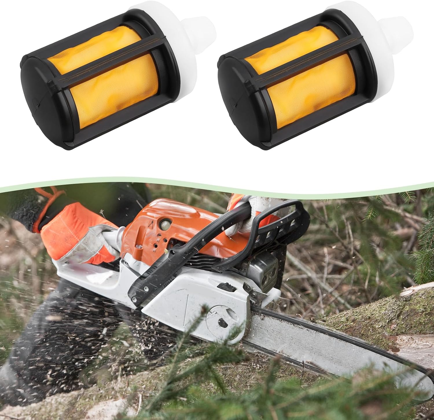 Emsea 2Pcs Chainsaw Fuel Filter Replacement Part 0000-350-3518 Compatible with Stihl MS271 MS291 MS311 MS391 MS441 MS461 MS462 MS661
