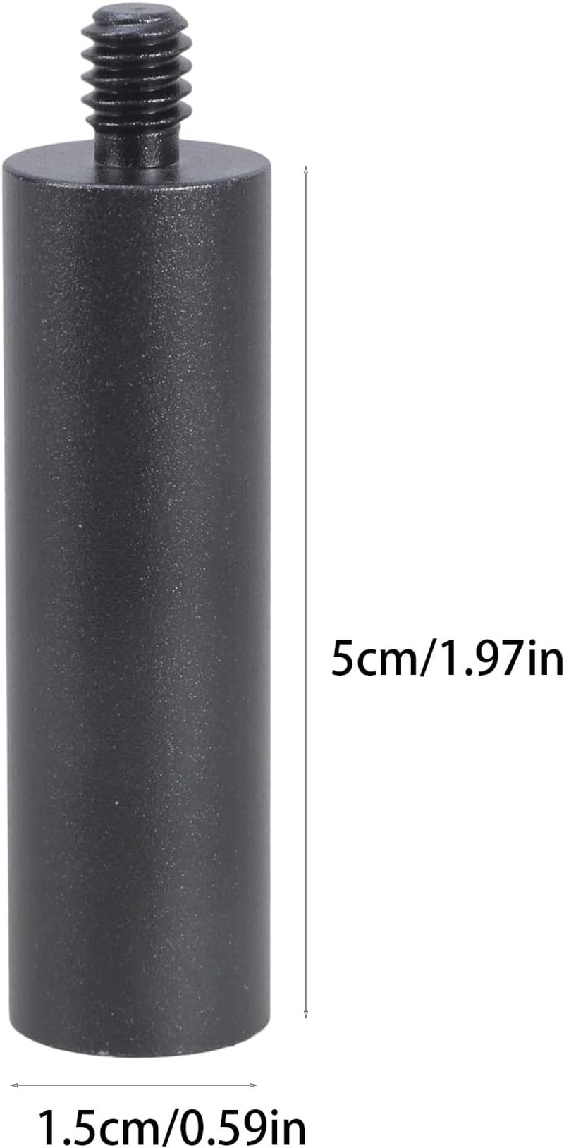 Aluminum Alloy Camera Tripod Extension Rod 1/4Inch Male to Female Thread Adapter for DSLR Monitors Microphones Camera Tripod Extension Adapter Tube image number 4