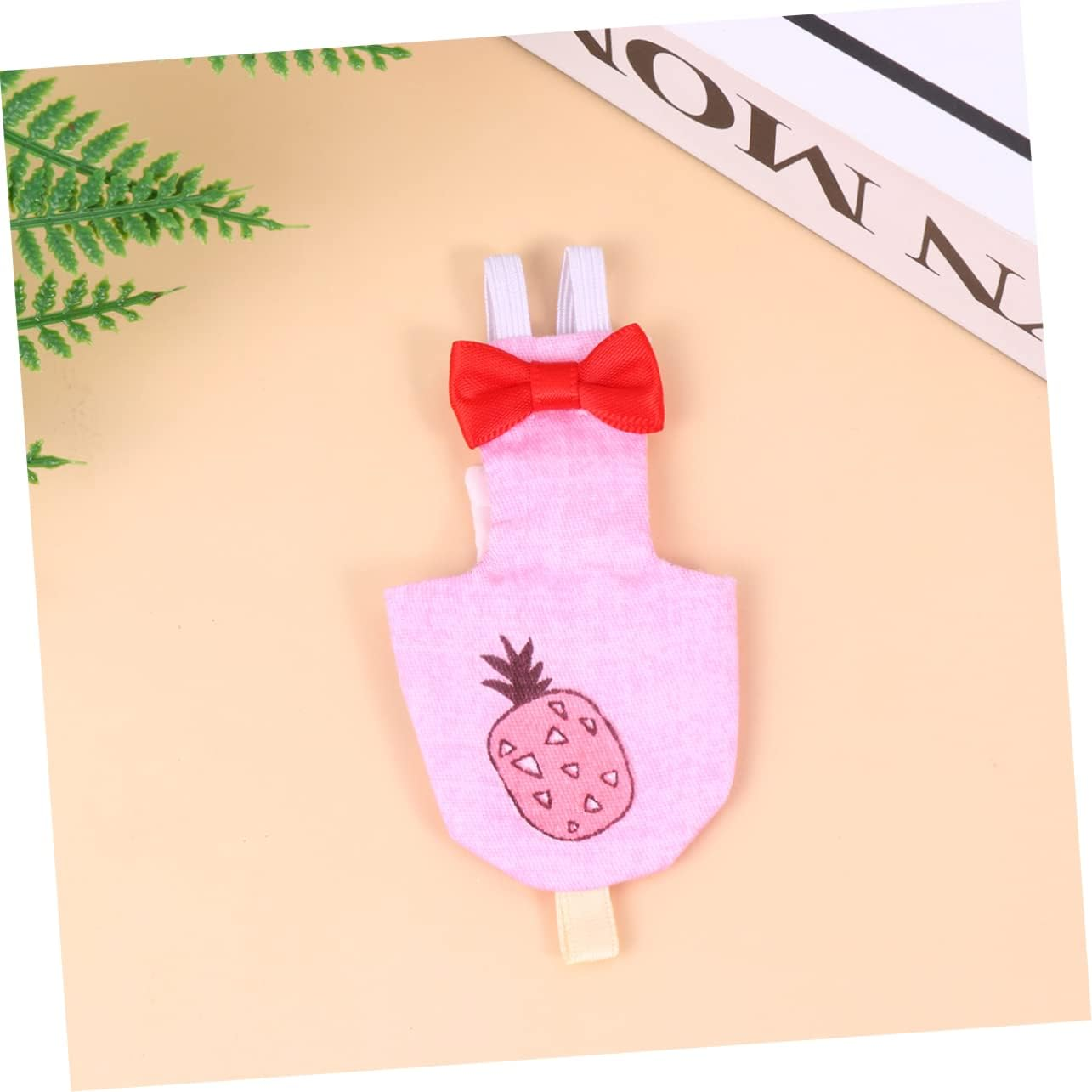 Minkissy 1Pc Bird Diaper for Pigeons and Geese Washable Nappy Bowknot Design Elastic Band for Comfort Suitable Parrots Bowknot and Absorbent