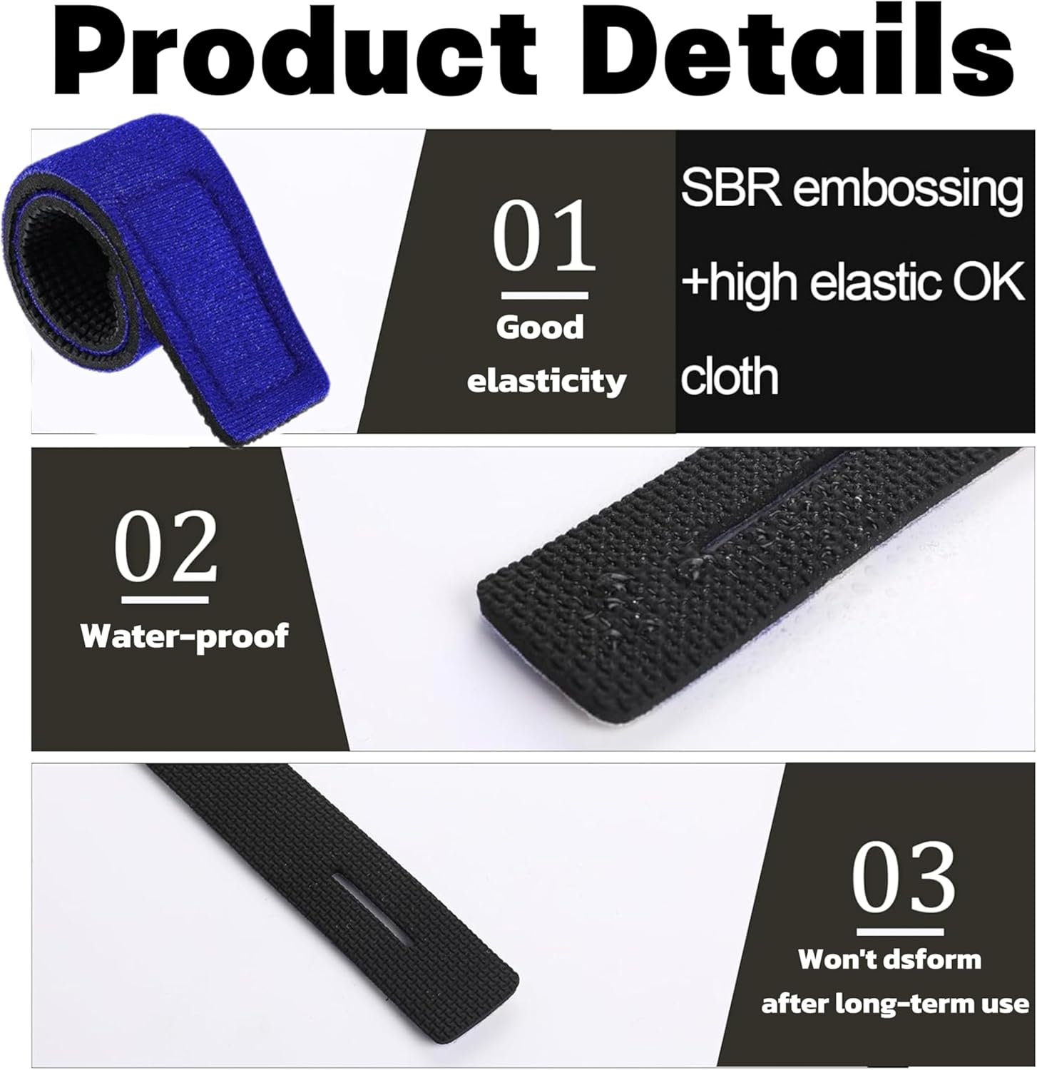 12 Pack Fishing Rod Straps,Elastic Tackle Tie Downs,Fish Pole Belts,Fishing Gear Wraps image number 5