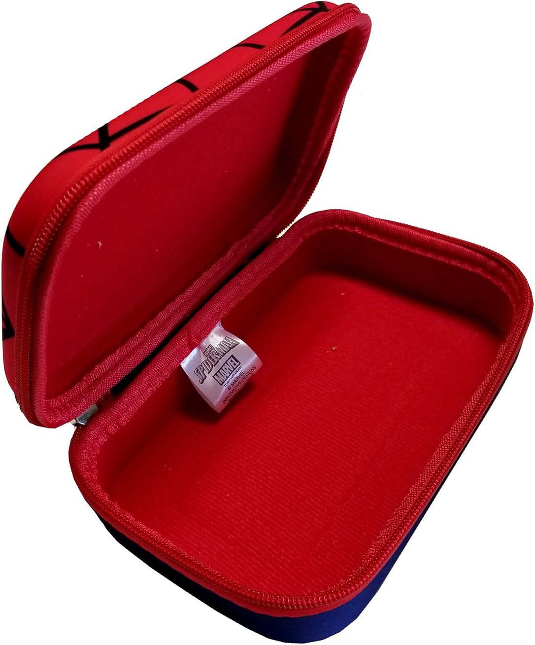 Hard Shell Molded Zippered Pencil/Storage Case (Spider-Man), Red image number 2