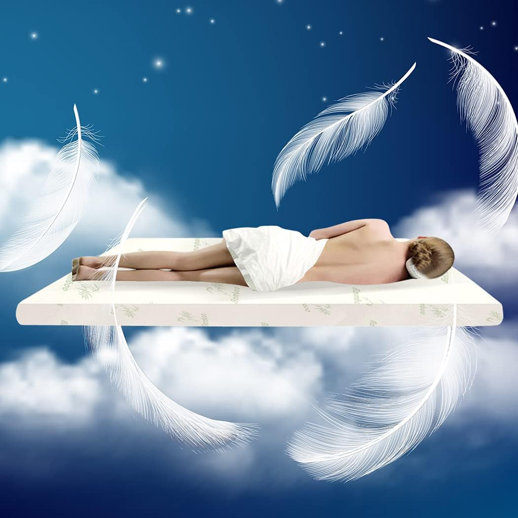 Dreamz 5Cm Thickness Cool Gel Memory Foam Mattress Topper Bamboo Fabric King
