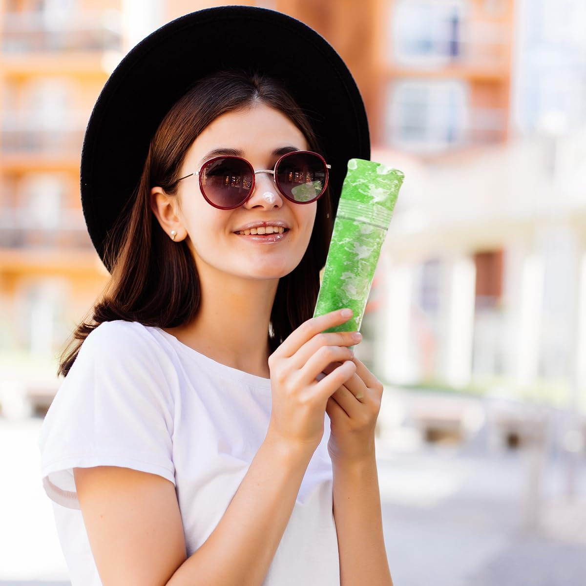 NILLOS Ice Mold Bags, 100 PCS Ice Popsicle Mold Bags for Juice, Fruit Smoothies, Ice Cream (11X2.16 In) image number 6