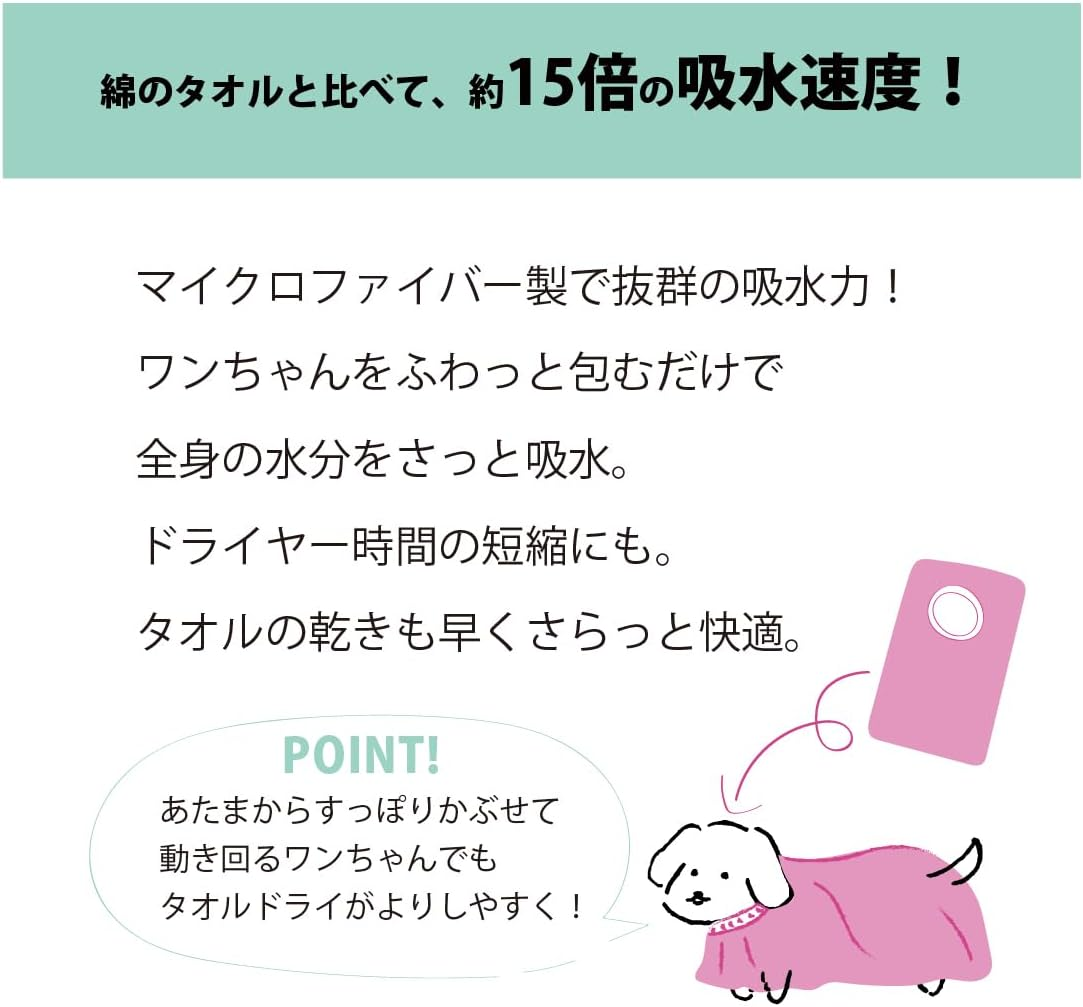 DGKS-002 Prairie Dog Pet Bath Towel, Doggy Thinking of Trimmer, Absorbent and Quick Drying, Blue S image number 6