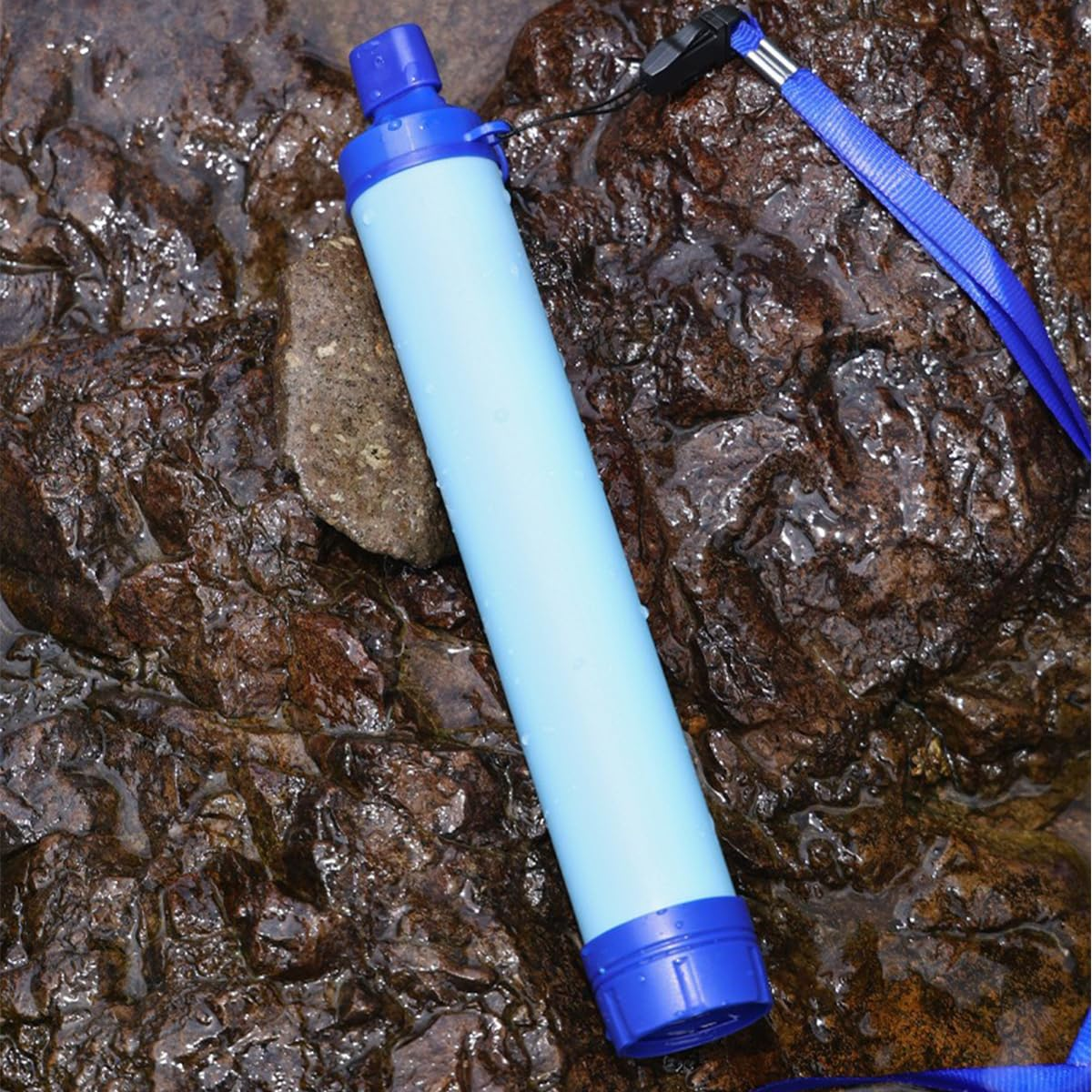 ANCLLO Outdoor Camping Emergency Water Filter with Multi-Layer Filtration System &ndash; Portable, Complete Setup,For Streams, Springs, Tap Water, and Rainwater&ndash; 1500L Filtration Life image number 1