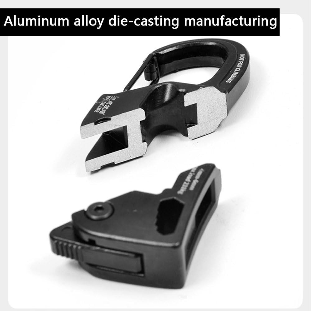 Universal Tent Rope Tensioner Set &ndash; 6Mm X 5M Reflective Cord with Aluminum Alloy Self-Locking Adjuster, Snap Buckle, Stainless Steel Hook & Cord Loop &ndash; Camping Guy Line Kit for Tents, Tarps & Outdoors image number 3