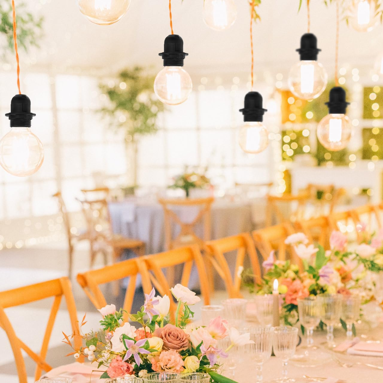 4Pcs Desk Lamp Holder Bulb Socket Light Fixture Parts Light Repair Bulb Holder E 27 Making Base Parts for Home DIY Kit