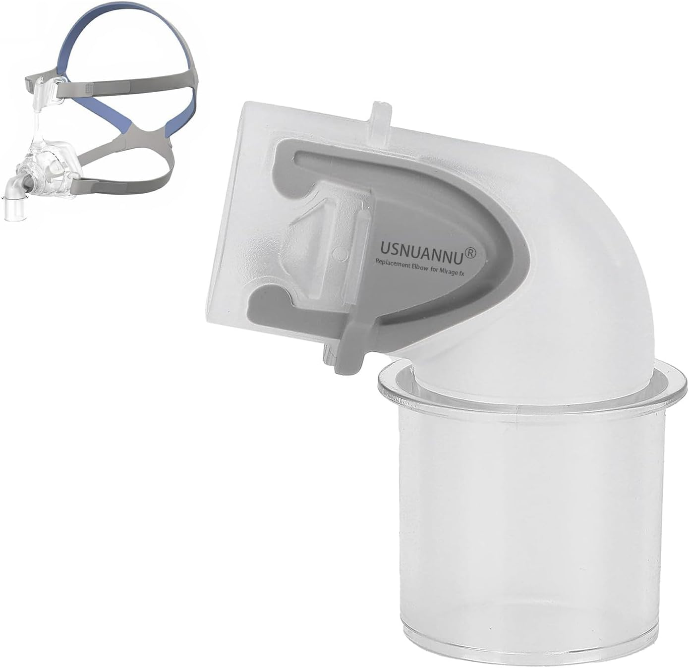 Replacement Elbow Connector for Resmed Mirage FX, Mirage FX Elbow, Replacement Elbow Connector Assembly Accessory Fit for Mirage FX Nasal Guard. image number 3