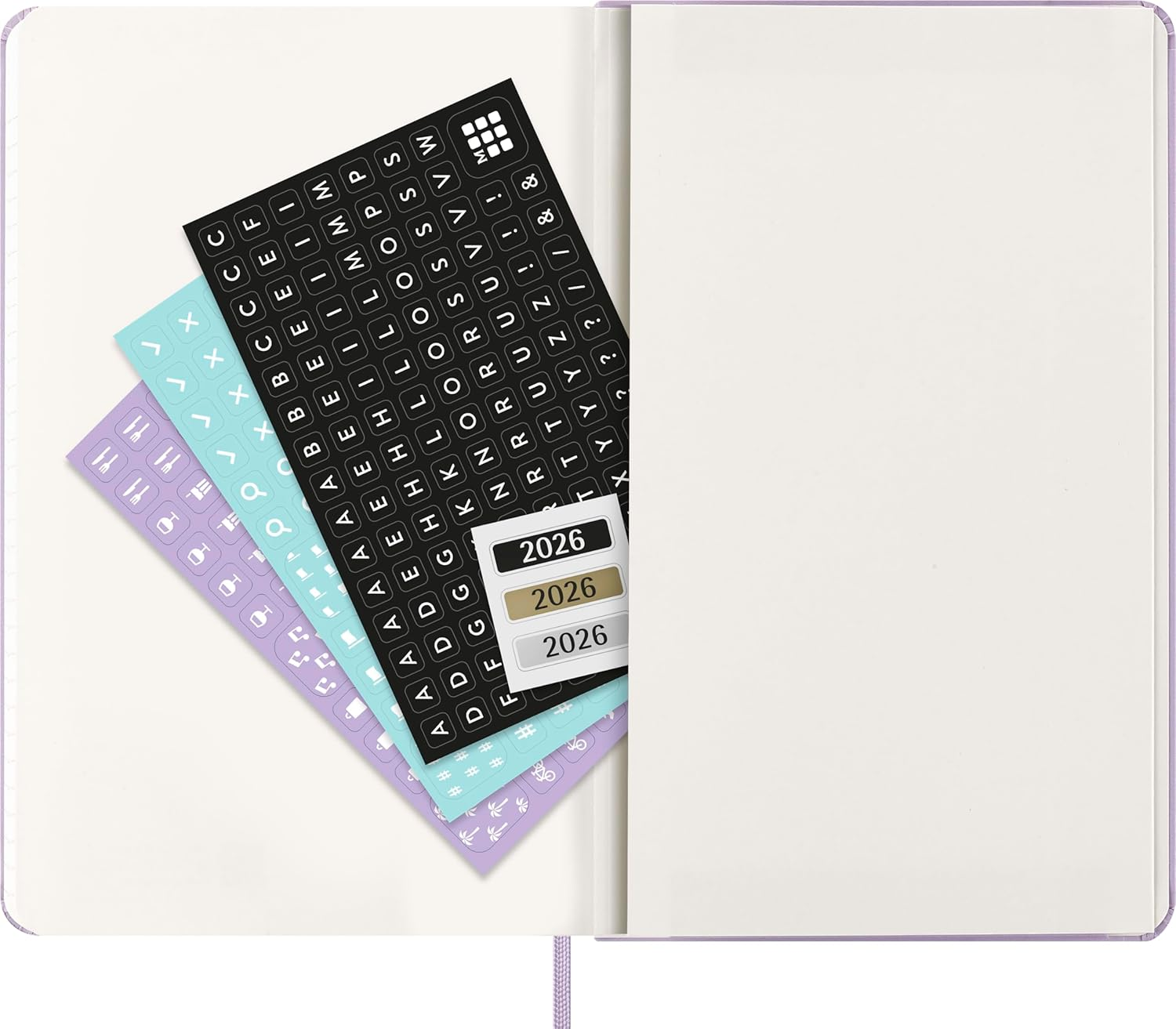 Moleskine - 2026-12 Month Daily Hard Cover Diary - Large - Lilac image number 6