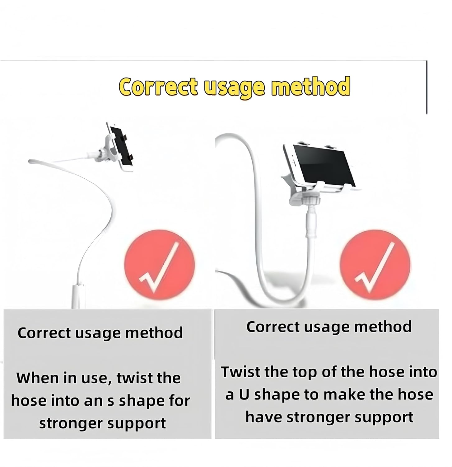 RJDJDLXM Hose Lifter and Hose Support, Hose Holder Hanger to Prevent Hoses Leakage & Tangling, Flexible to Fit in Any Room, Adjustable and Robust,Multi-Functional Hose Bracket/Mobile Phone Stand image number 5