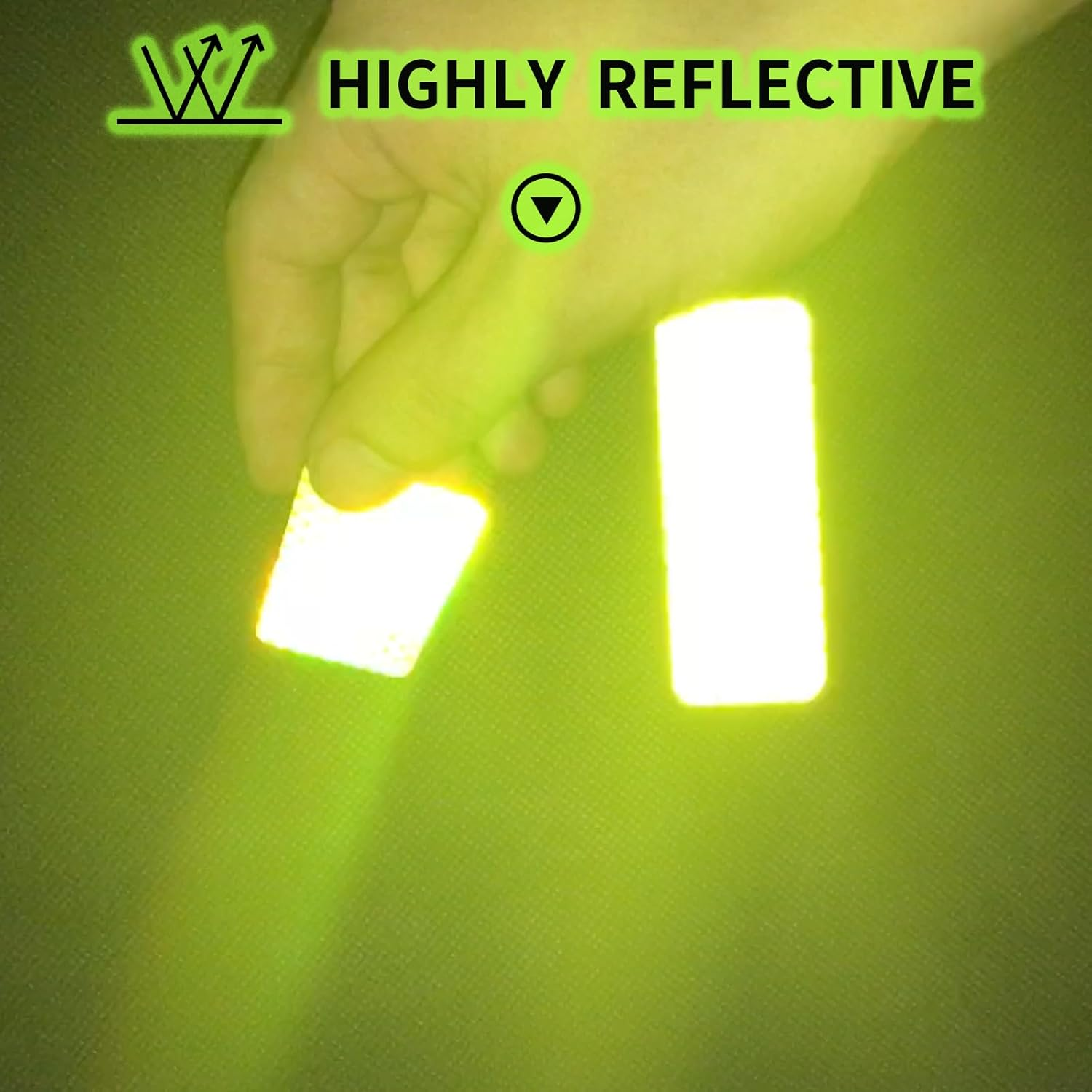 Reflective Stickers Made of 3M Dg3,Super Reflection, Safety Reflective Tape for Car Trailer Truck Bike Motorcycle, 20 Pcs Fluorescent Yellow-Green Outdoor Waterproof 3.15" X 1.18" - Red image number 5