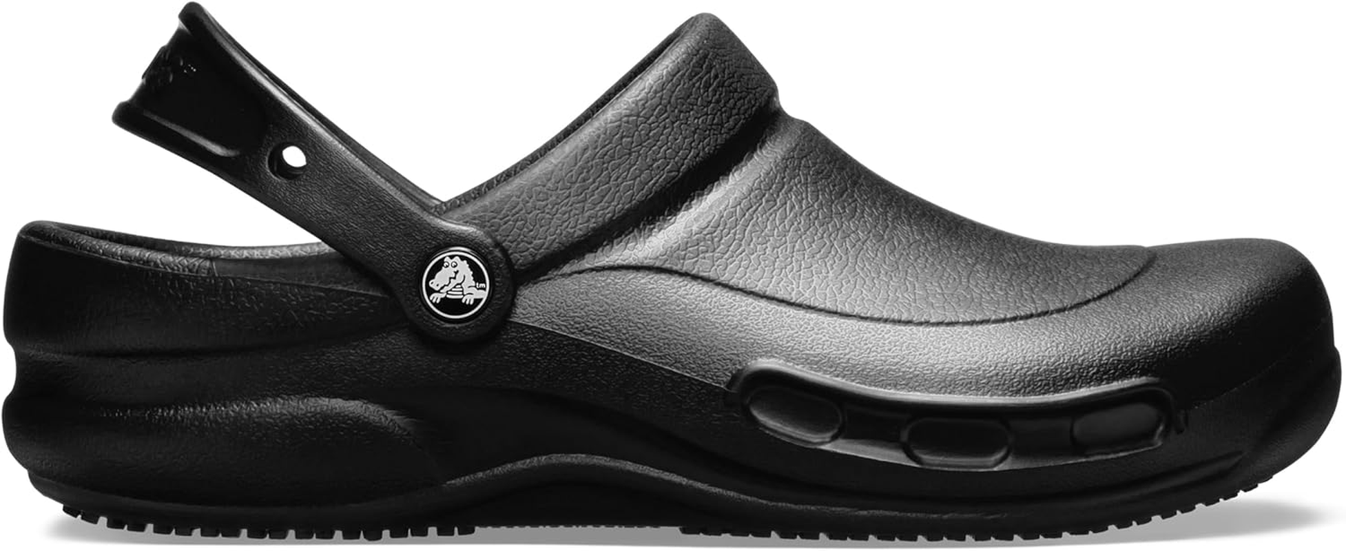 Crocs Unisex Adult Bistro Clog, Black, US M13W15 image number 3