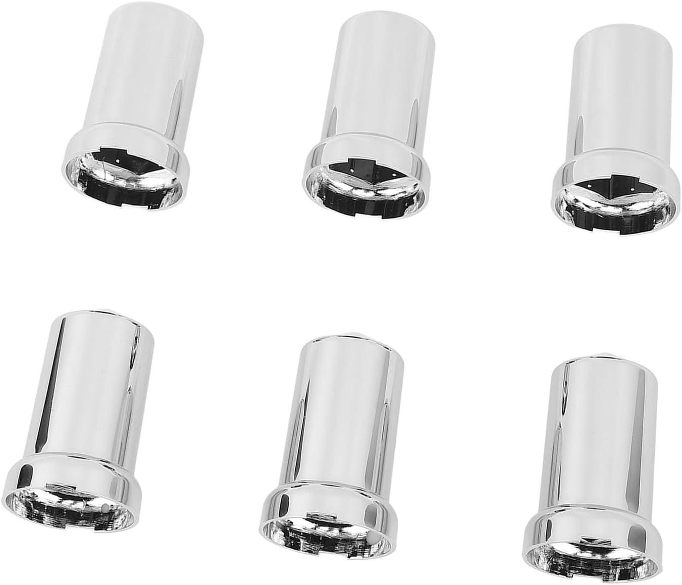 Lug Nut Covers ABS Chrome Plastic anti Rust 33Mm Flanged Lug Nut Caps,Wheel Lug Nut Cover Set,Lug Nut Covers for Trucks Trailers and Vehicles (20Pcs) image number 2