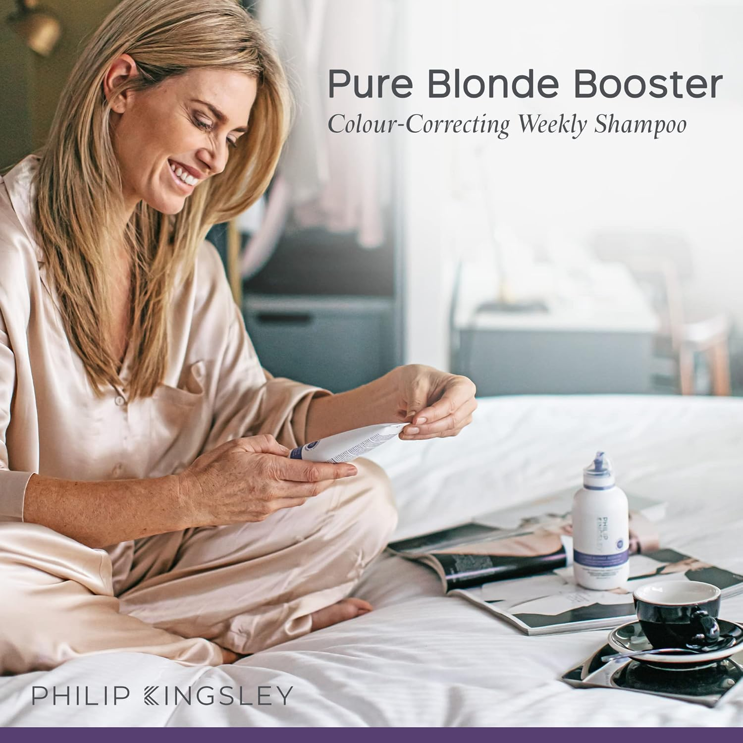Philip Kingsley Philip Kingsley Pure Blonde Booster Shampoo 500Ml, 500 Millilitre image number 5