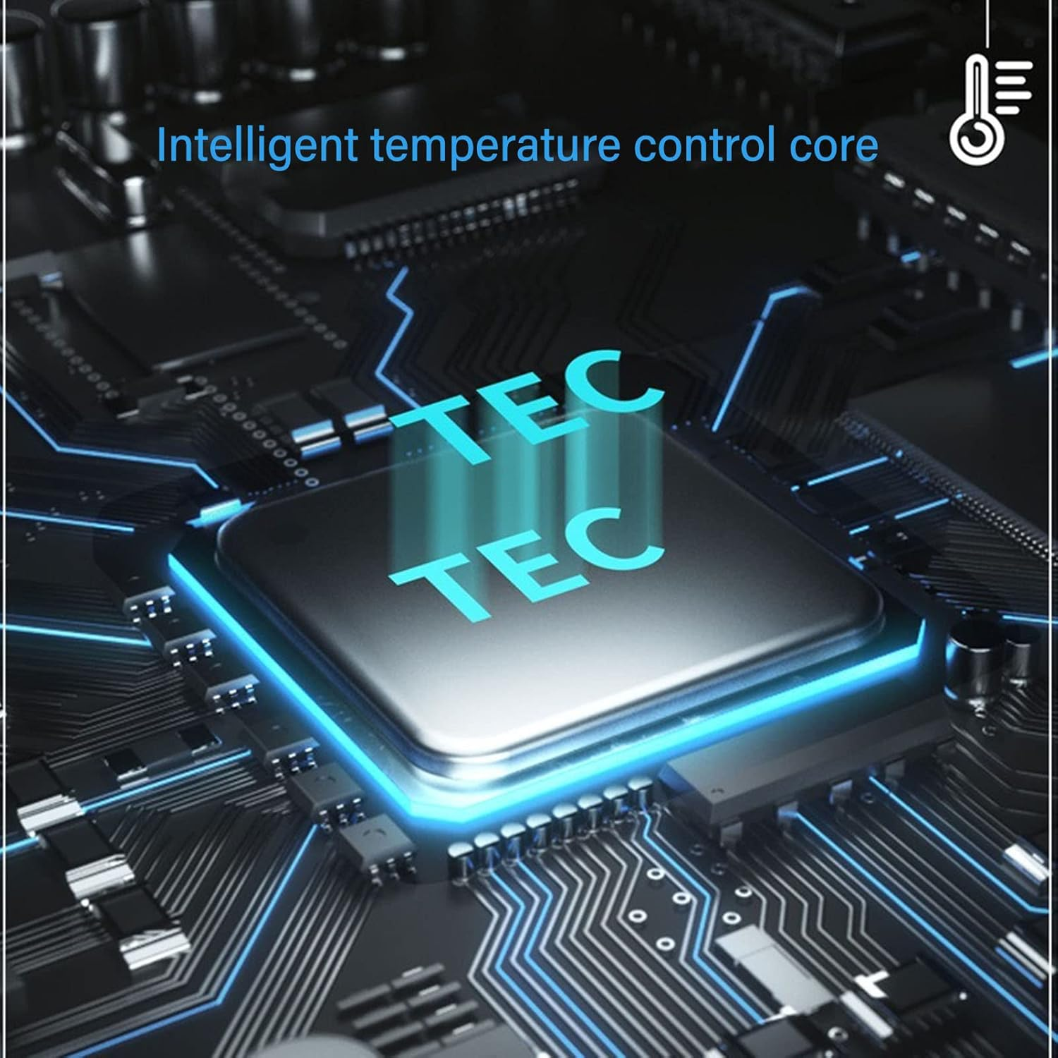 Phone Cooler Dual-Core Semiconductor Cooling Cell Phone Cooling Fan with Low-Noise Turbine, for 2.6-3.5In Phones image number 2