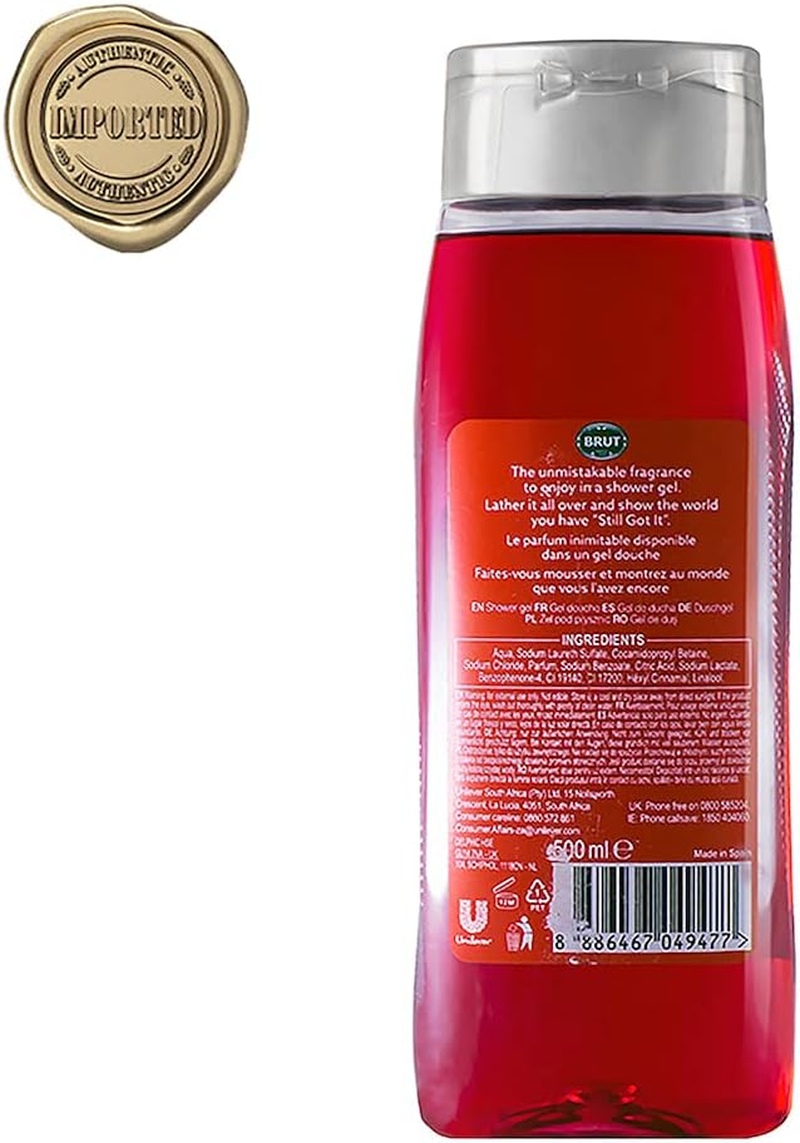 Brut Attraction Total All - In- One Hair & Body Shower Gel 500Ml image number 4