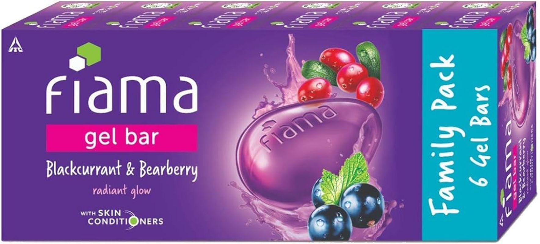 Fiama Gel Bar Blackcurrant and Bearberry, 125G (Pack of 6) image number 4