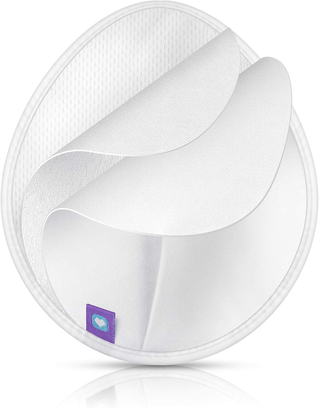 Lansinoh Washable Nursing Pads, Teardrop Contoured Bamboo Viscose Pad, Reusable Breast Pads for Every Day and Night Use for Breastfeeding Mums, (Pack of 4) image number 3