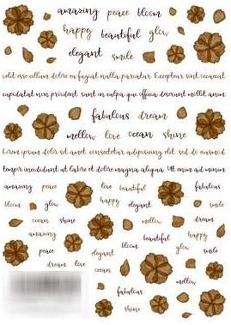 TSUMEKIRA NN-CBR-101 Nail Stickers, Chocolate Brown, 1 Piece