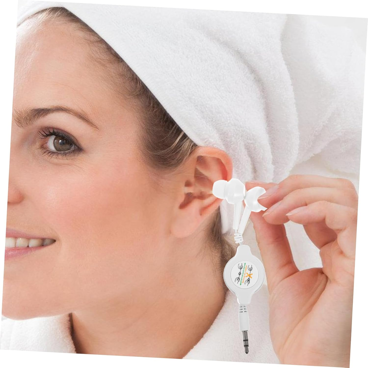 TOYZFRIENDY Retractable in Ear Earphones Jack Lightweight Portable with Cushioned Comfort for Travel Sleep and Digital Devices White image number 5