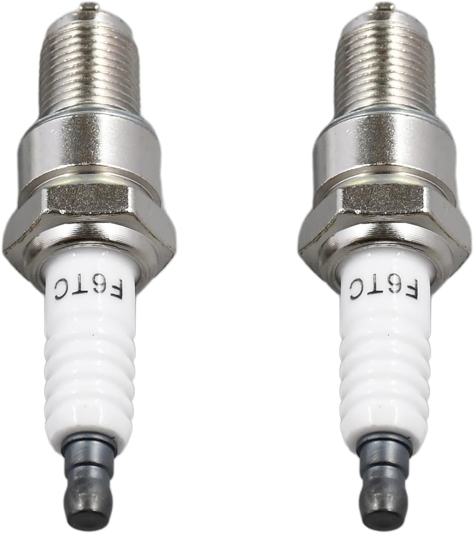2Pcs F6TC BPR6ES Spark Plug 131-047 Compatible with Torch F6RTC NGK 7131 BP6ES Bosch W6D WR6DC Champion RN9YC Honda 98079-56841 Spark Plug Compatible with Honda GX160 GX200 GX270 GX390 5.5HP 6.5HP image number 4